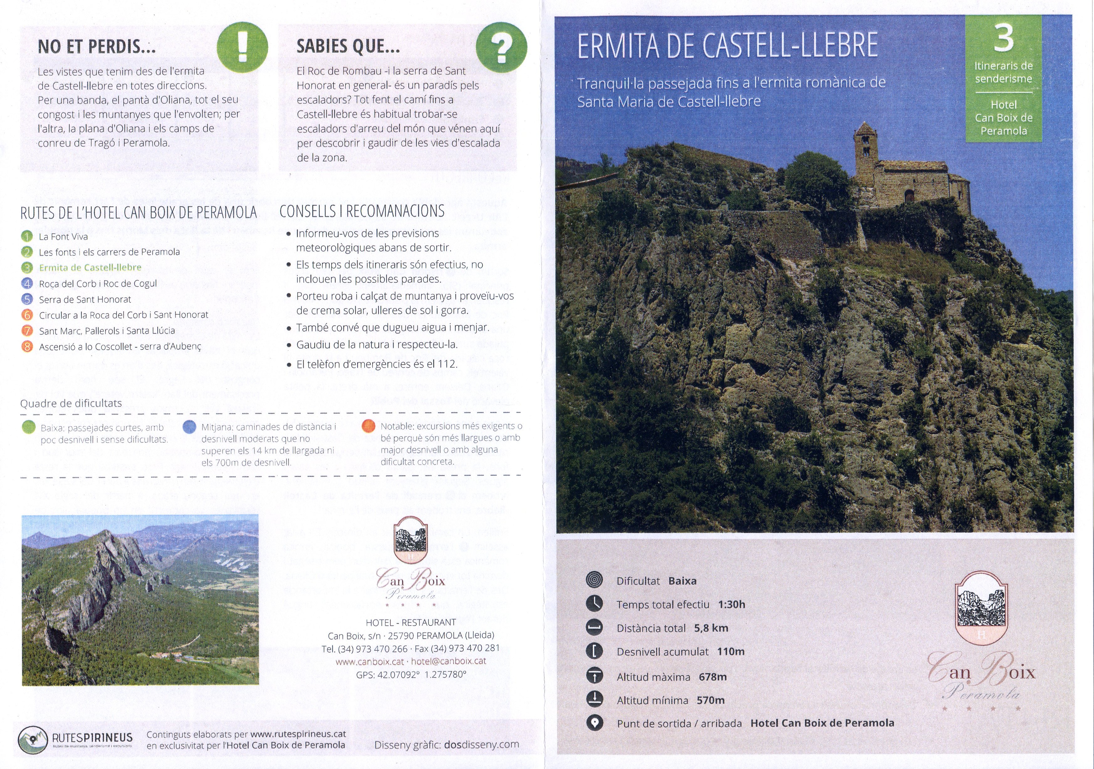 Ermita de Castell-llebre : Tranquil·la passejada fins a l'ermita romànica de Santa Maria de Castell-llebre - Portada